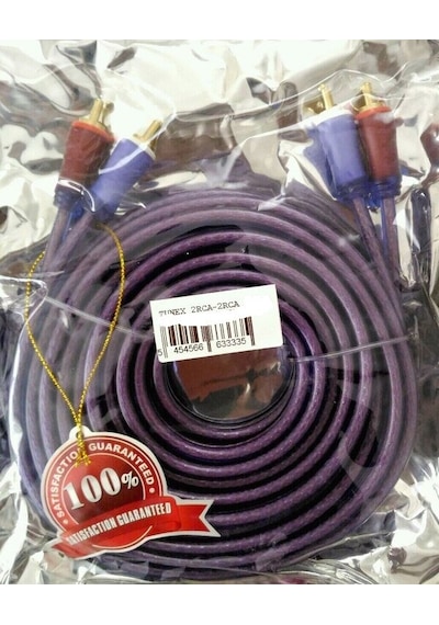 Tunex Zk-706b 2 Rca + 2 Rca 3 Metre 1.kalite Şeffaf Kırmızı Kab