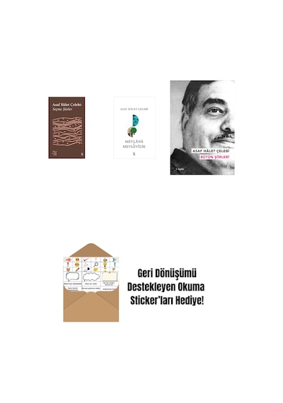 Everest Açıkhava 35 - Seçme Şiirler + Mevlana Ve Mevlevilik + Asaf Hâlet Çelebi - Bütün Şiirleri + Okuma Sticker'ları