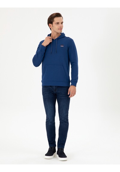 U.s. Polo Assn. Erkek İndigo Sweatshirt 50293454-vr028 Indıgo İndigo