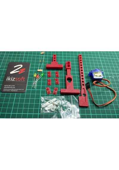 Arduino Bariyer Projesi - 3D Baskı, Servo, Led Ve Direnç Paketi Arduino Dahil