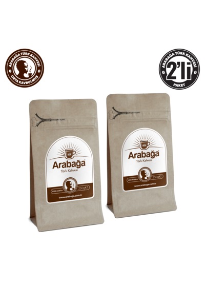 Arabağa Orta Kavrulmuş Türk Kahvesi 250g Öğütülmüş 2'li