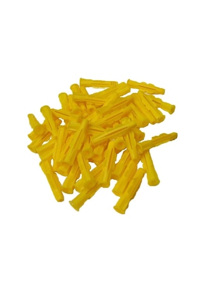 50 Adet 10mm Roket Dübel Sarı