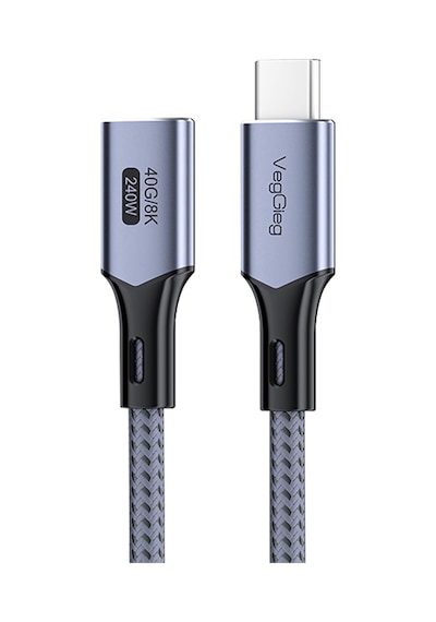 4.0 E-mark 240w 40gbps Thunderbolt 4 8k 60hz Type-c Uzatma Kablosu 1 Metre Diğer