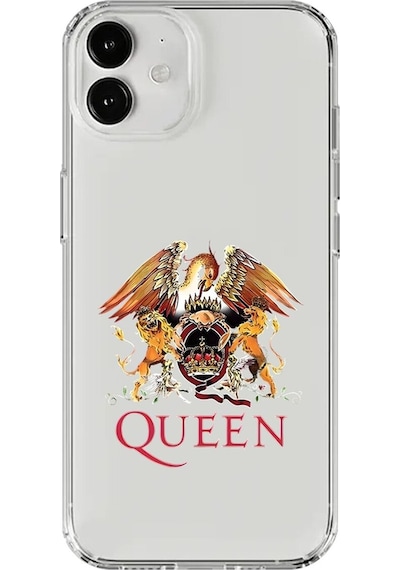 Apple Uyumlu iPhone 12 Şeffaf Kılıf Queen Tasarımlı