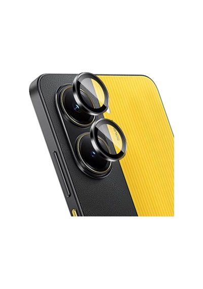 Xiaomi Poco X7 Pro Tekli Kamera Lens Koruma Camı Siyah Poco X7 Pro İle Uyumlu Ekran Koruyucu - Siyah