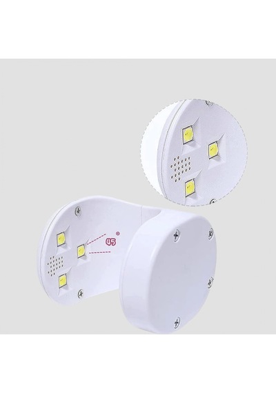 3 Uvled Boncuklu Mini Tırnak Kurutucu 30 Saniye Hızlı Jel Oje Kurutma Cihazı