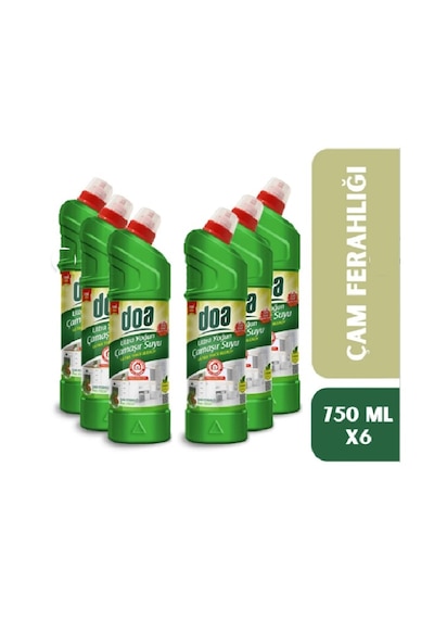 Doa Ultra Yoğun Kıvam Çamaşır Suyu Çam Ferahlığı 750 Ml X 6 Adet 6'lı Set