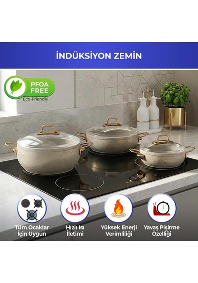 Emy2402 Emaye 6 Parça Tencere Seti Gri Vintage Güveç Model Cam Kapaklı 16-20-22 Cm Tencere Takımı İndüksiyon Uyumlu Şık Ve Dayanıklı Mutfak Seti Çok Renkli Emy2402 Emaye 6 Parça Tencere Seti Gri Vintage Güveç Model Cam Kapaklı 16-20-22 Cm Tencere Takımı İndüksiyon Uyumlu Şık Ve Dayanıklı Mutfak Seti Çok Renkli