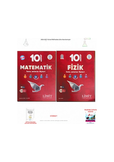Limit 10. Sınıf Matematik Ve Fizik Konu Anlatım 2 Kitap Seti