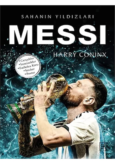 Sahanın Yıldızları Neymar Dzeko Ronaldo Poster Sticker Futbolcu Kartı Hediyeli Toplam 7 Kitap