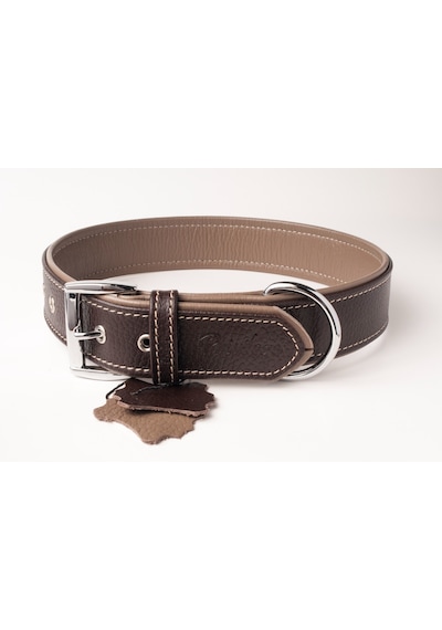 Privilege Flotter Hakiki Deri Köpek Boyun Tasması L Kahverengi 3 x 47-56 CM Kahverengi