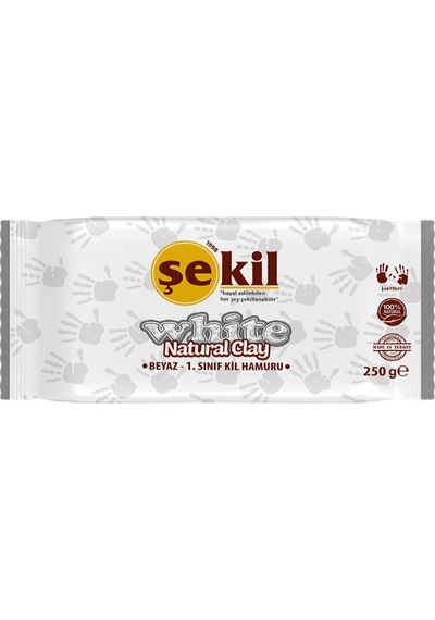 Şekil Seramik Hamuru 250 Gr Beyaz Vk250byz