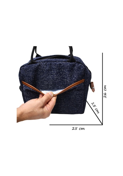 Stylo Food Bag Mama Ve Çok Amaçlı Yemek Taşıma Termos Çantası Puanlı Siyah