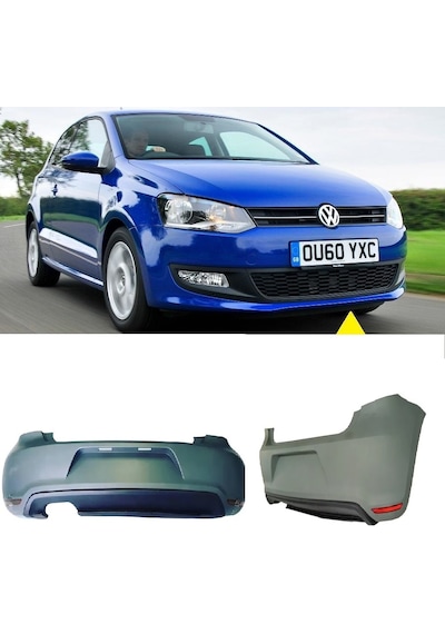 Volksvagen Polo 6r 2009-2014 Plastik Boyasız Gti Arka Tampon
