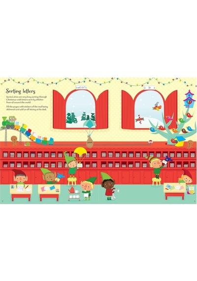 Santa's Elves Sticker Book Usborne