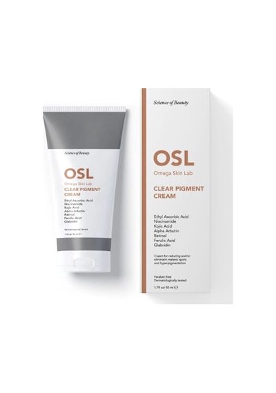 OSL Omega Skin Lab Clear Pigment Ciltte Oluşan Lekelere Karşı Leke Kremi 50 ML OSL Omega Skin Lab Clear Pigment Ciltte Oluşan Lekelere Karşı Leke Kremi 50 ML