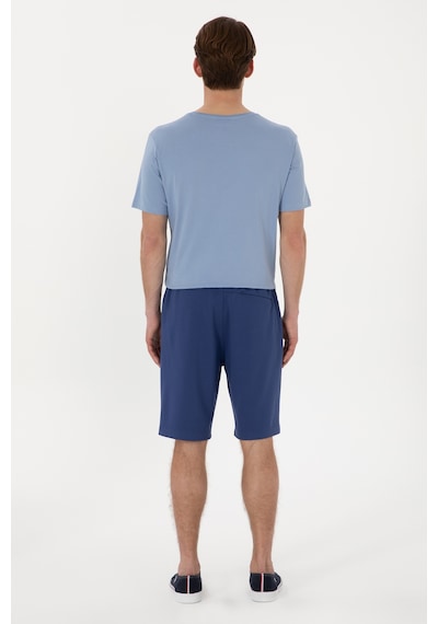U.S. Polo Assn. Erkek Regular Fit Lacivert Örme Şort 50300078-VR059