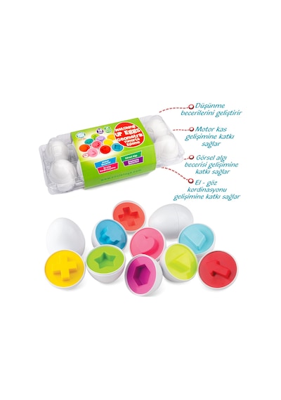 Circle Toys 10'lu Geometrik Yumurta Eşleme Oyunu