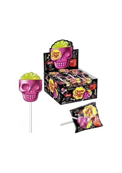 Chupa Chups Çilek Ve Misket Limonu Aromalı Lolipop Şekerleme 15 Gr X 25 Adet