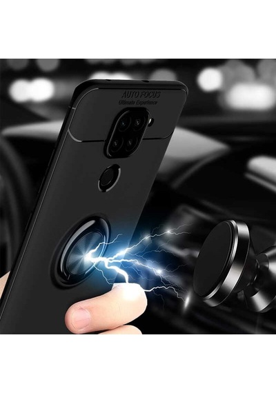 Xiaomi Redmi Note 9 Kilif Yüzüklü Magnetli Ravel Case 406653386