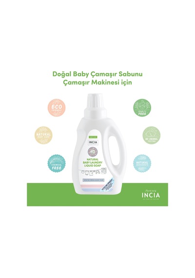 Incia Doğal Çamaşır Sabunu 750 Ml Çamaşır Makinesi Için 2 Adet