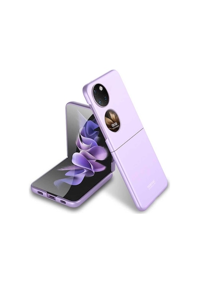Rba Aksesuar Huawei P50 Pocket Kılıf Rba Sert Kıpta Kapak - Rose Gold Altın