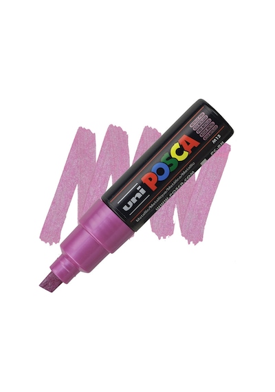 Uni Posca Marker Pc-8K 8.0 Mm Metallic Pink