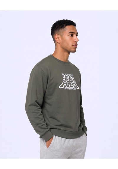 Kappa Logo İrbidden Tur Erkek Yeşil Regular Sweatshirt