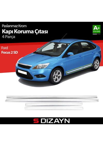 S-Dizayn Ford Focus 2 Sd Kapı Koruma Çıtası Krom 2008-2011