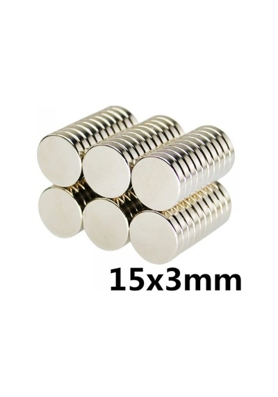 Neodyum Mıknatıs D15X3Mm 10 Adet