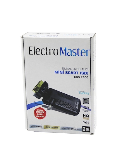Mini Scart Sd Dijital Uydu Alıcısı 360 Gold Başlık Uydudan Otomatik Kanal Güncelleme Kgs-2100 4801