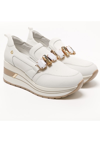 Sneaker Günlük Kadın Diğer 2l5548dm Donna Serena Tomaıa 5548dm Bianco Platino Bianco Platino Beyaz - Altın
