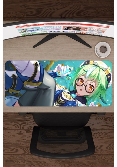 Sucrose Genshin Impact Anime Oyuncu V2 - 70x30 Xl Gaming Mouse Pad Fare Altlığı