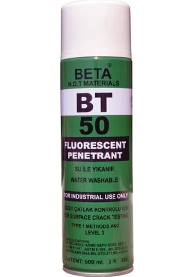 Beta Bt-50 Fluorescent Penetrant Sprey