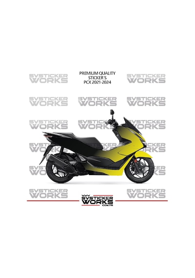 Honda Pcx 2025 Kaplama Sticker Çift Renk Motor Kaplama Modeli Hazır Kit Yüksek Kalite 15537946