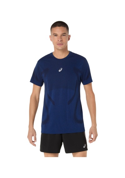 Asics Road Seamless Ss Top Erkek Lacivert Kısa Kollu Tshirt 2011d355-400 Lacıvert