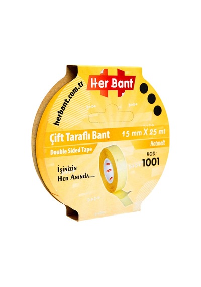 15mmx25mt Çift Taraflı Band Slim İnce Bant Pp-hotmelt Yüksek Kalite