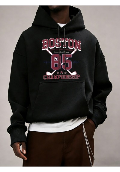 Startmore Startmoreboston 85 Oyuncular Şampiyonası Desen Erkekler Kapüşonlular Polar Gevşek Kazak Tüm Maç Trendy Siyah Startmore Startmoreboston 85 Oyuncular Şampiyonası Desen Erkekler Kapüşonlular Polar Gevşek Kazak Tüm Maç Trendy Siyah