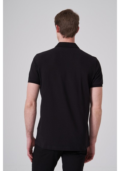 Morven Erkek Siyah Basic Polo Yaka Dynamic Fit T-shirt 26yc018007001 Siyah