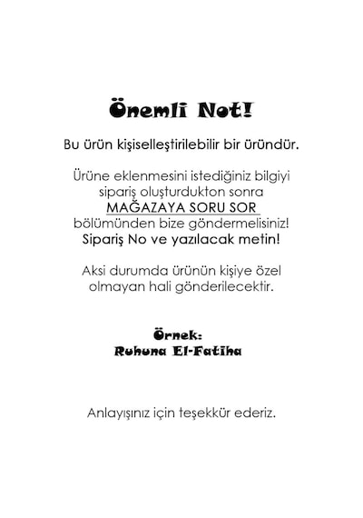 48 Adet 4 Cm Kişiye Özel Merhum Ruhuna El Fatiha Baskılı Mat Etiket Sticker - 7 Mevlidi Etiketi
