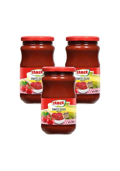 Tamek Domates Salçası 360 Gr Cam X 3 Adet