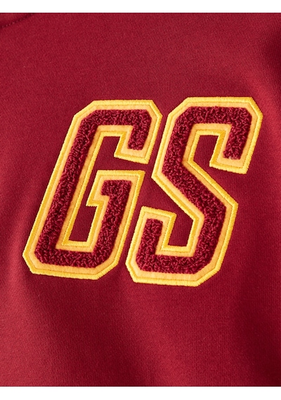 Gsstore Galatasaray Kadın Yarım Zip Hoodie K252107 Bordo