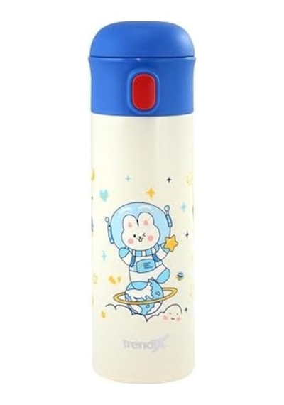 Çelik İçli Termos 480 Ml Lacivert Tx-6135 Açık Beyaz
