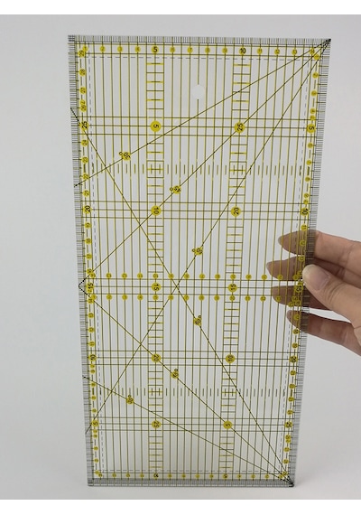 Plastik Şeffaf Terzi Modelist Okul Patcwork Kesim Cetvel 30X15 CM