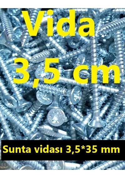 Vida 3.5 CM (500 Adet)- Ağaç - Sunta Vidası 3.5X35 MM Vcd Ar.2
