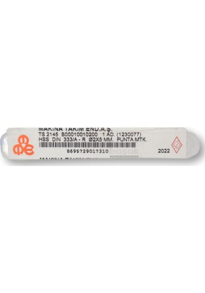 Mte 2,00 Mm Punta Matkabı Hss Dın 333/a