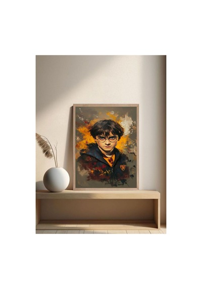 Poster Harry Potter Ahşap Çerçeveli Dekoratif Tablo Çok Renkli - 869074870 Çok Renkli