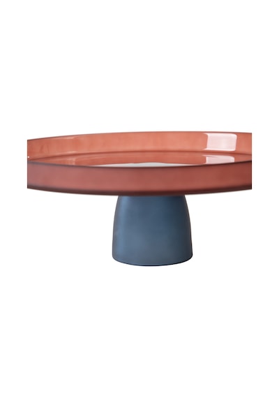 Mudo Home Colors Ayaklı Cam Sunum 28cm -kırmızı Diğer