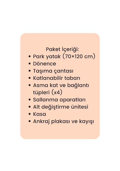 Gulz Beskar Anne Yanı Sallanır Cibinlikli Dönenceli Alt Açmalı Oyun Parkı Bebek Beşik 70x120 Cm Siyah