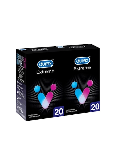 Durex Extreme  ve Tırtıklı Prezervatif 40'lı